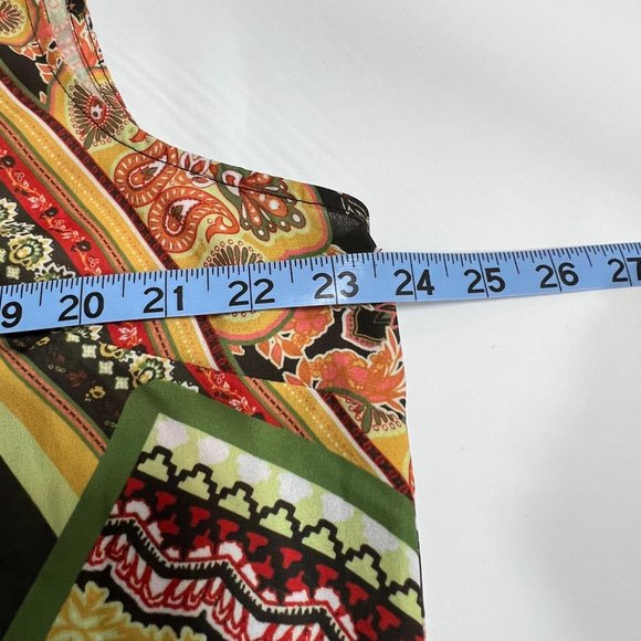 New‎ York & Co XXL Retro Print Tunic or Mini Dress Sleeveless Boho Design - Picture 13 of 14